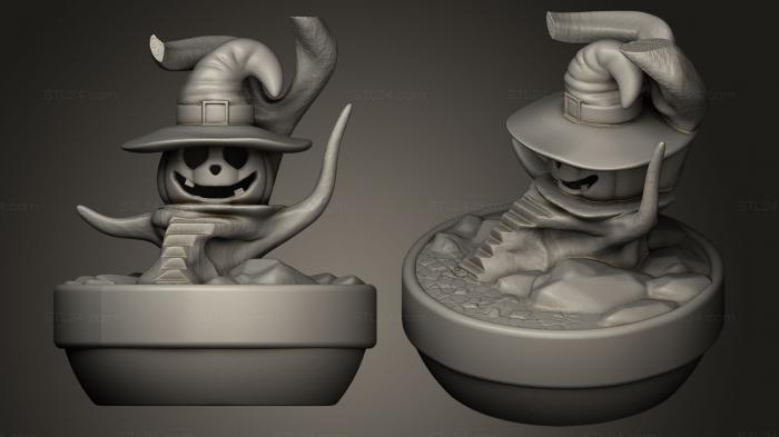 Figurines heroes, monsters and demons (heloween, STKM_0035) 3D models for cnc